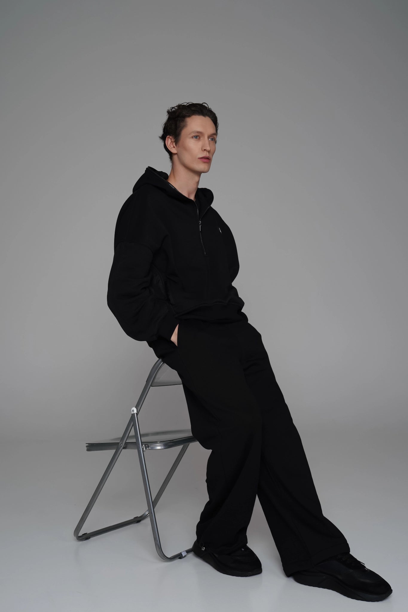 MEN'S ADJUSTABLE PANTS BLACK back