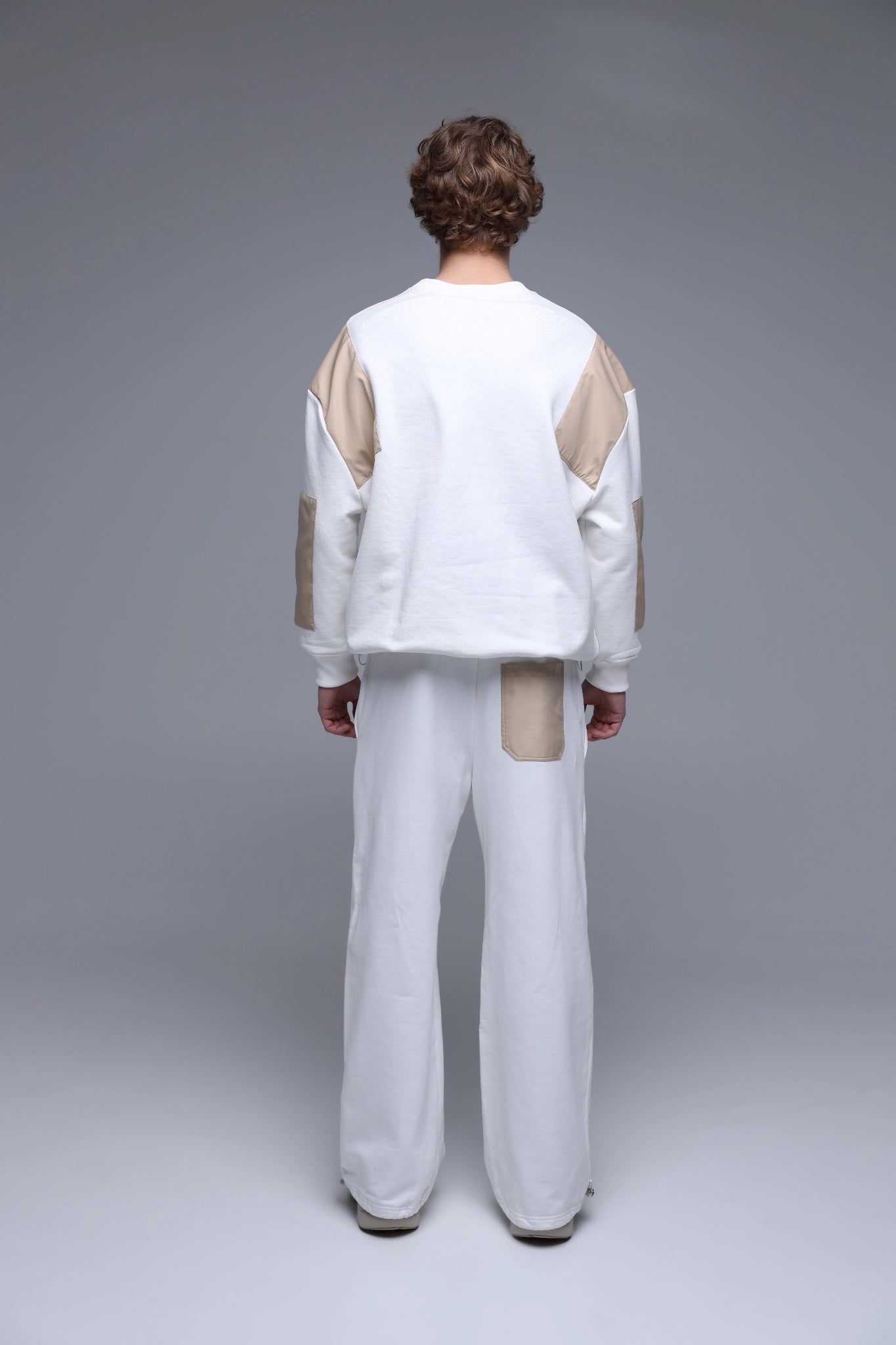 IVORY ACCENT SWEATSHIRT back view