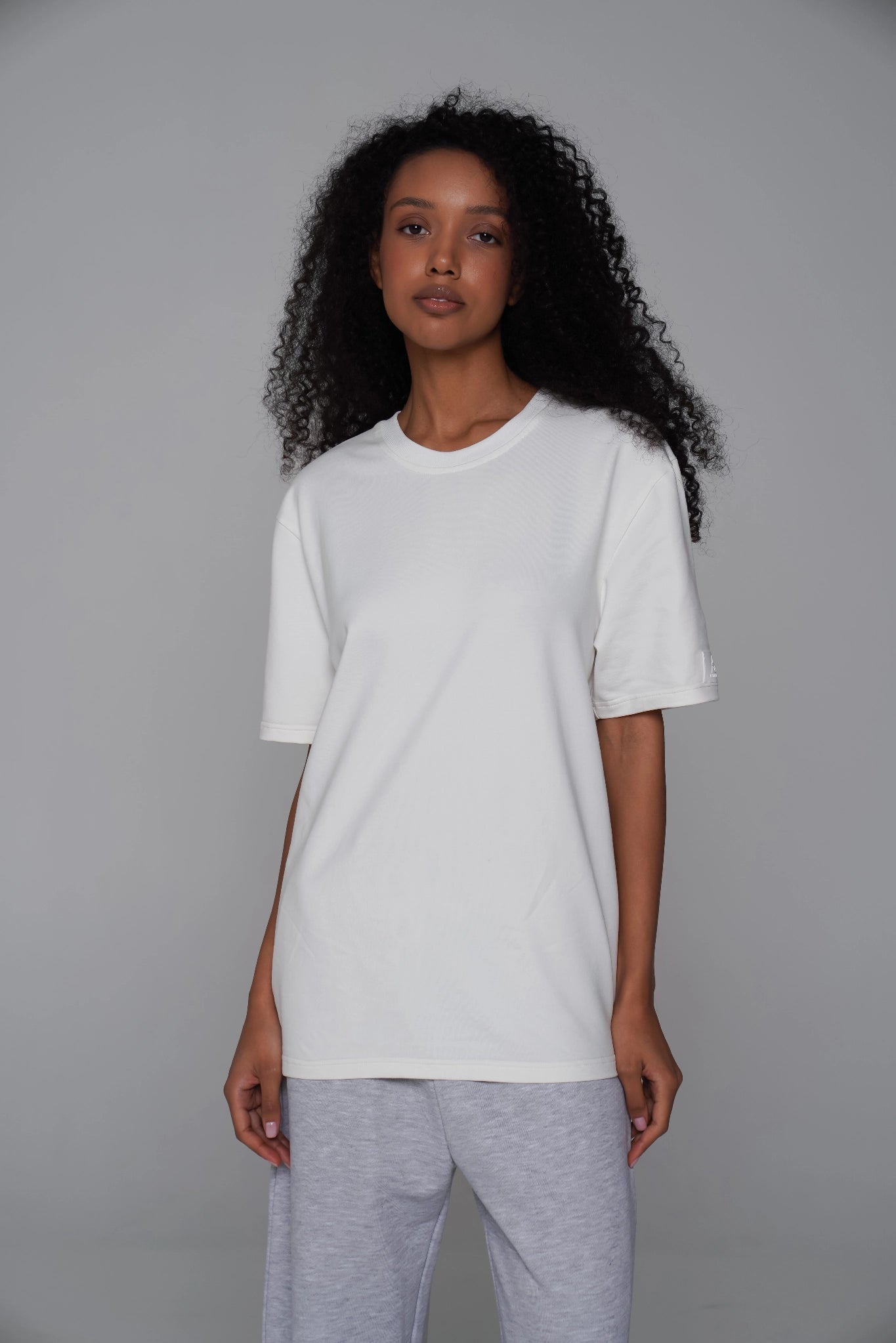 WOMEN'S PREMIUM BASIC T-SHIRT CHAMPAGNE cotton