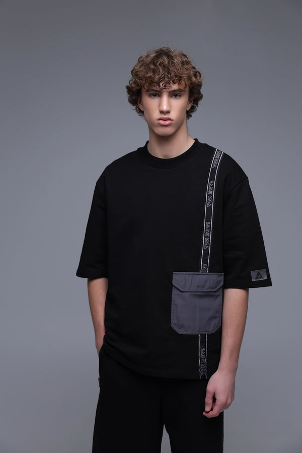 Black Pocket Tee