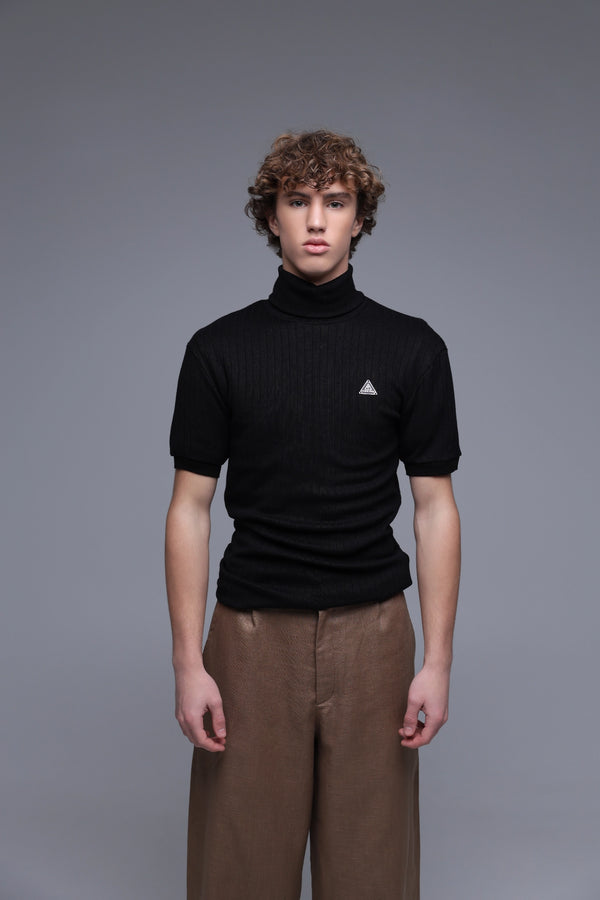 Black Mock-Tee